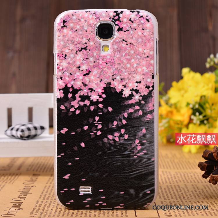 Samsung Galaxy S4 Protection Modèle Fleurie Nouveau Rose Téléphone Portable Cuir Coque De Téléphone