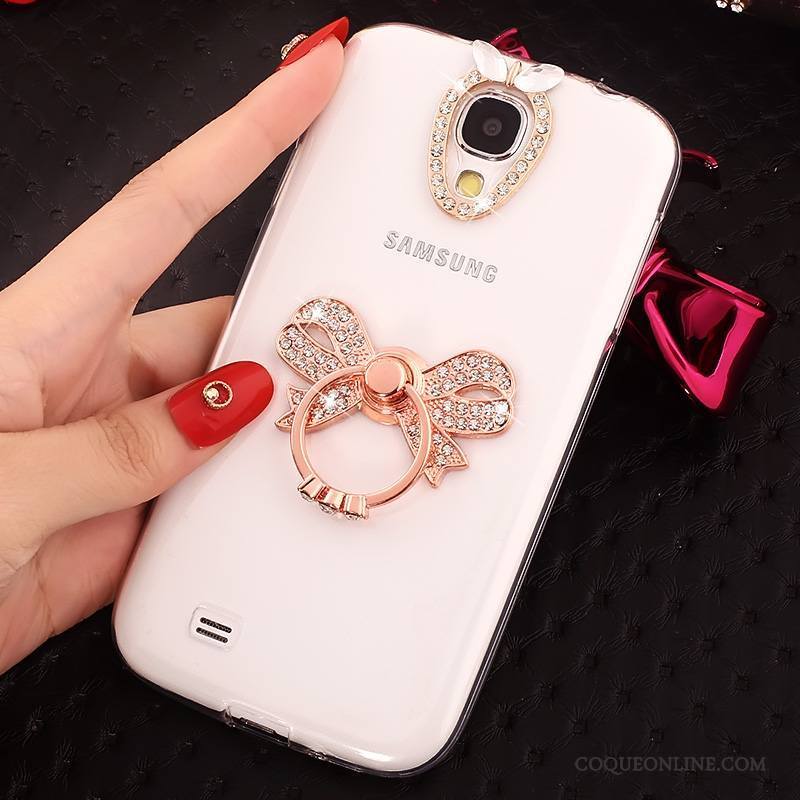 Samsung Galaxy S4 Étoile Silicone Transparent Très Mince Protection Anneau Coque De Téléphone