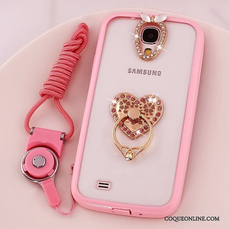 Samsung Galaxy S4 Étui Anneau Protection Coque De Téléphone Étoile Ornements Suspendus Silicone