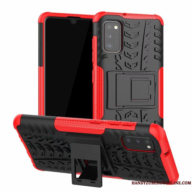 Samsung Galaxy S41 Coque Étui Support Protection Rouge Étoile Modèle Fleurie Créatif