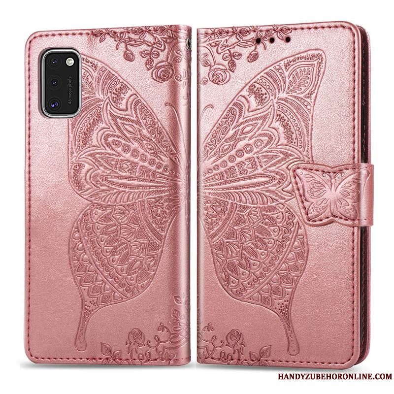 Samsung Galaxy S41 Gaufrage Similicuir Étui En Cuir Coque De Téléphone Étoile Papillon Fleur