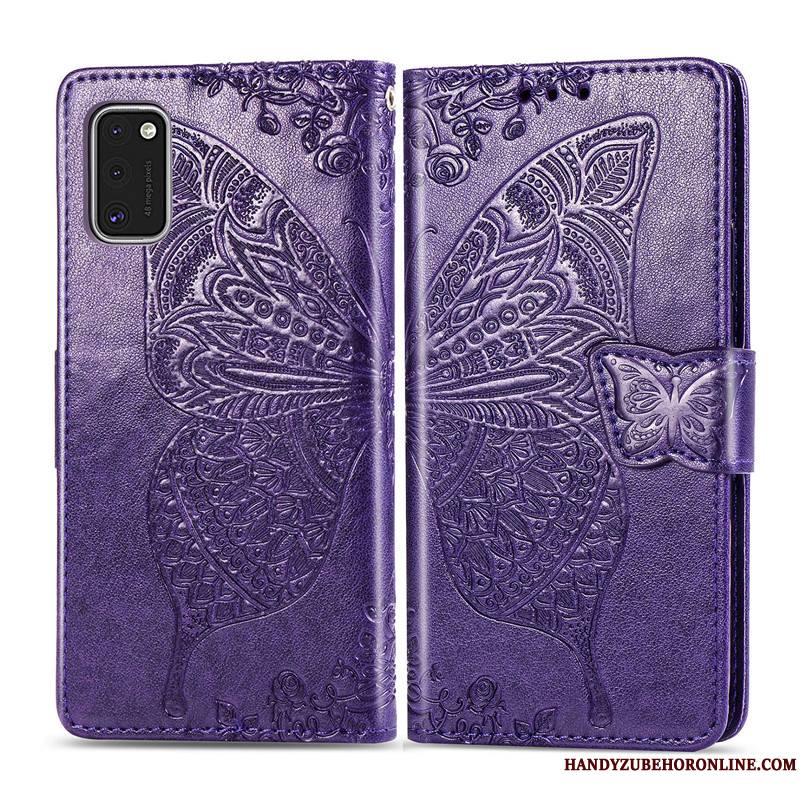 Samsung Galaxy S41 Gaufrage Similicuir Étui En Cuir Coque De Téléphone Étoile Papillon Fleur