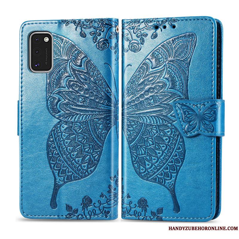 Samsung Galaxy S41 Gaufrage Similicuir Étui En Cuir Coque De Téléphone Étoile Papillon Fleur