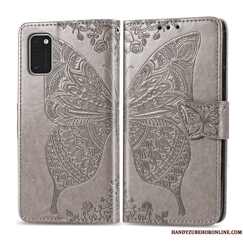 Samsung Galaxy S41 Gaufrage Similicuir Étui En Cuir Coque De Téléphone Étoile Papillon Fleur