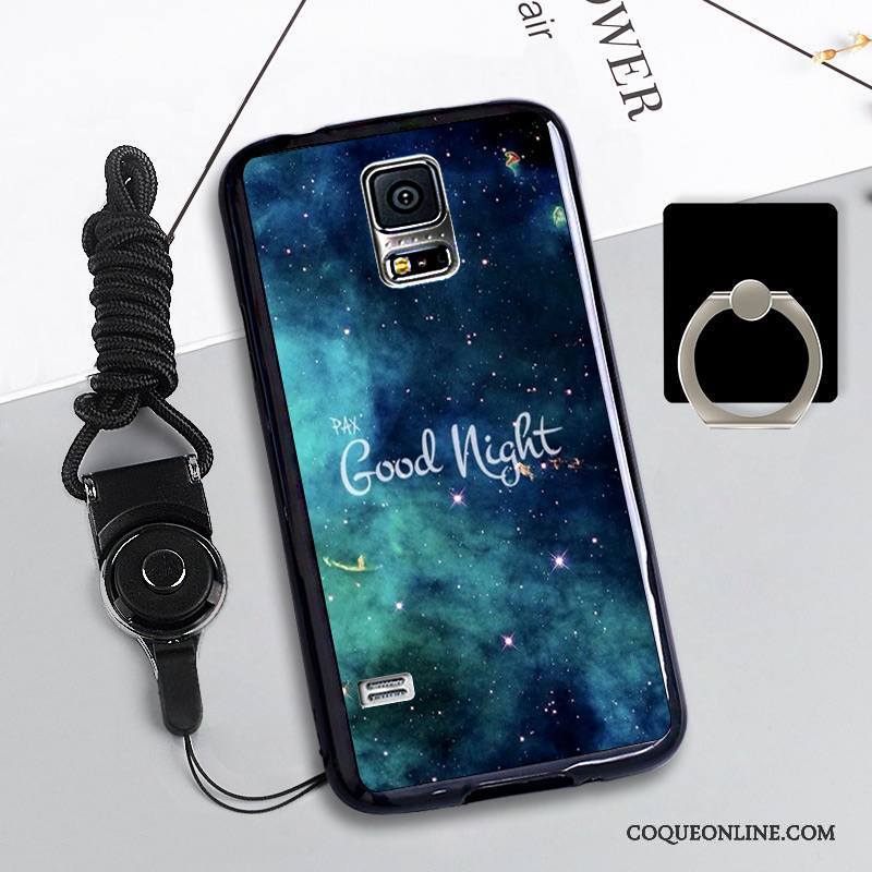 Samsung Galaxy S5 Bleu Incassable Téléphone Portable Protection Étoile Coque Étui