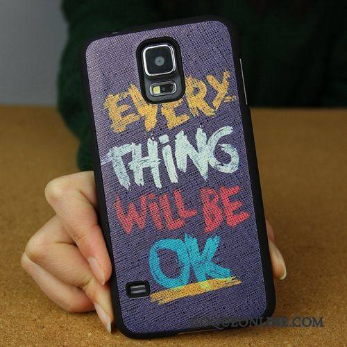 Samsung Galaxy S5 Coque Silicone Fluide Doux Étoile Difficile Couvercle Arrière Incassable Protection