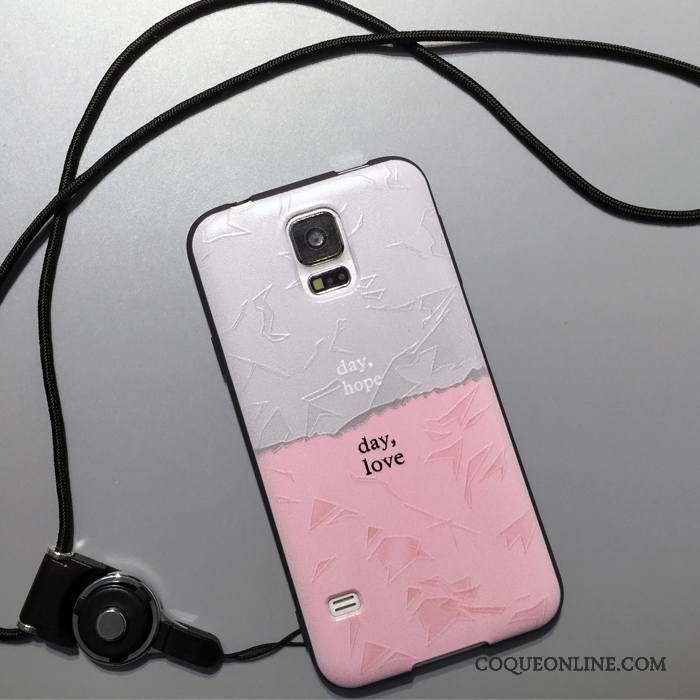 Samsung Galaxy S5 Coque Étui Tout Compris Charmant Noir Incassable Fluide Doux Dessin Animé