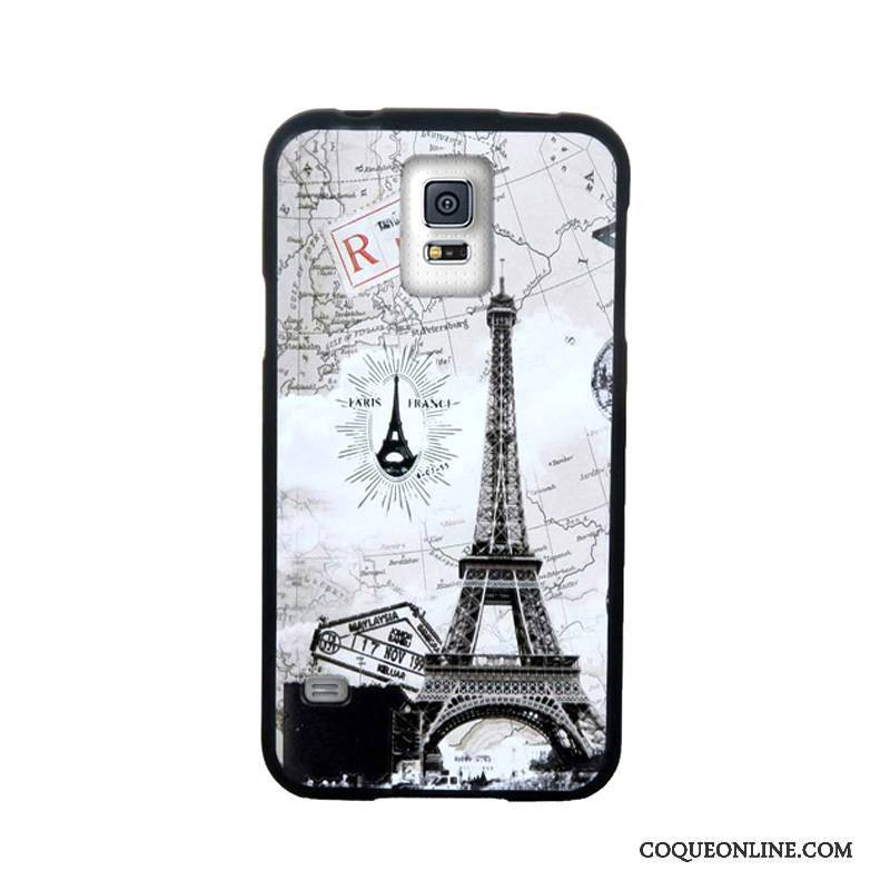 Samsung Galaxy S5 Dessin Animé Tempérer Étui Coque De Téléphone Gaufrage Étoile Tendance