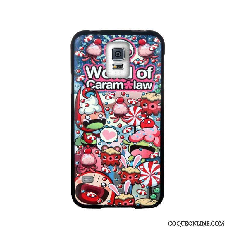 Samsung Galaxy S5 Dessin Animé Tempérer Étui Coque De Téléphone Gaufrage Étoile Tendance