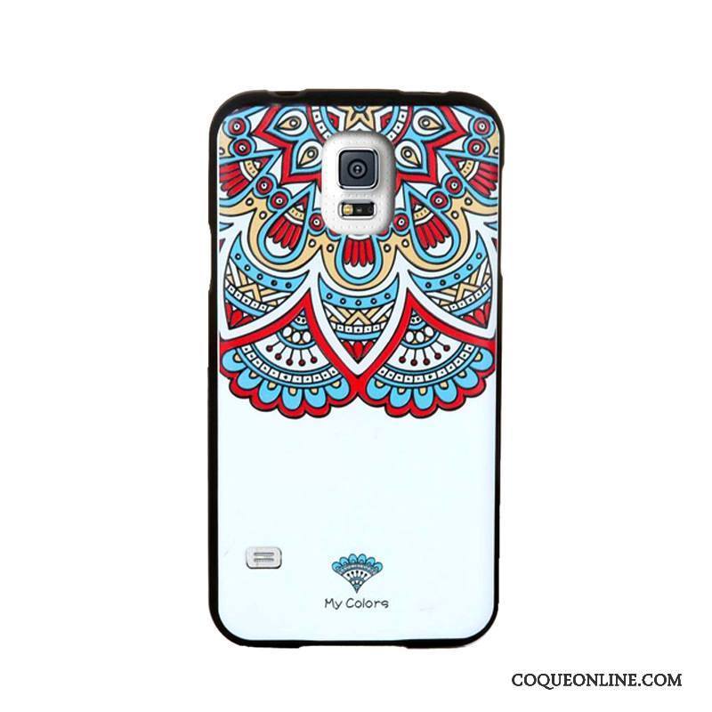 Samsung Galaxy S5 Dessin Animé Tempérer Étui Coque De Téléphone Gaufrage Étoile Tendance