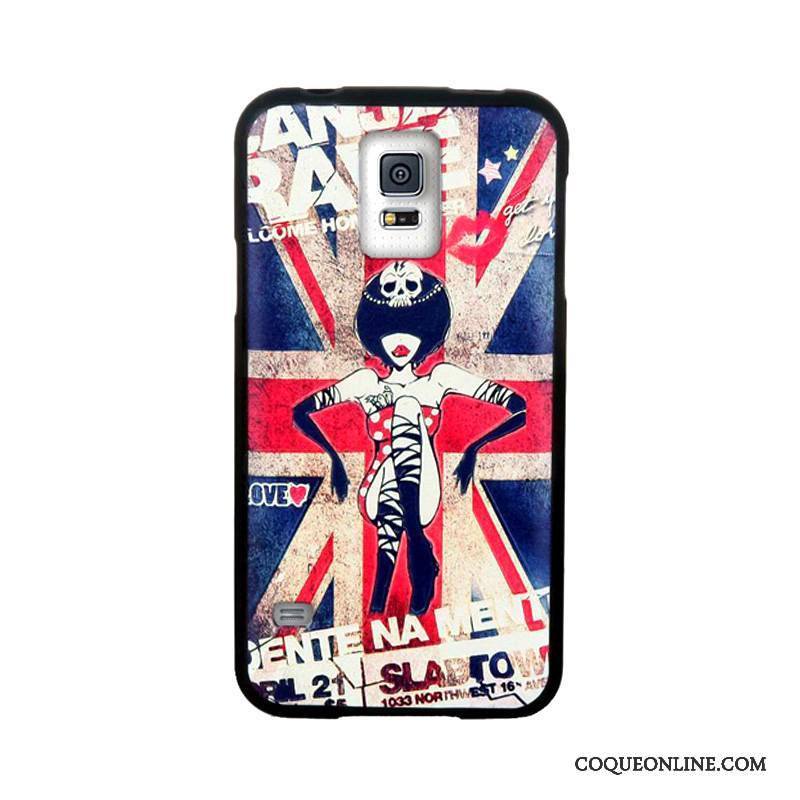 Samsung Galaxy S5 Dessin Animé Tempérer Étui Coque De Téléphone Gaufrage Étoile Tendance