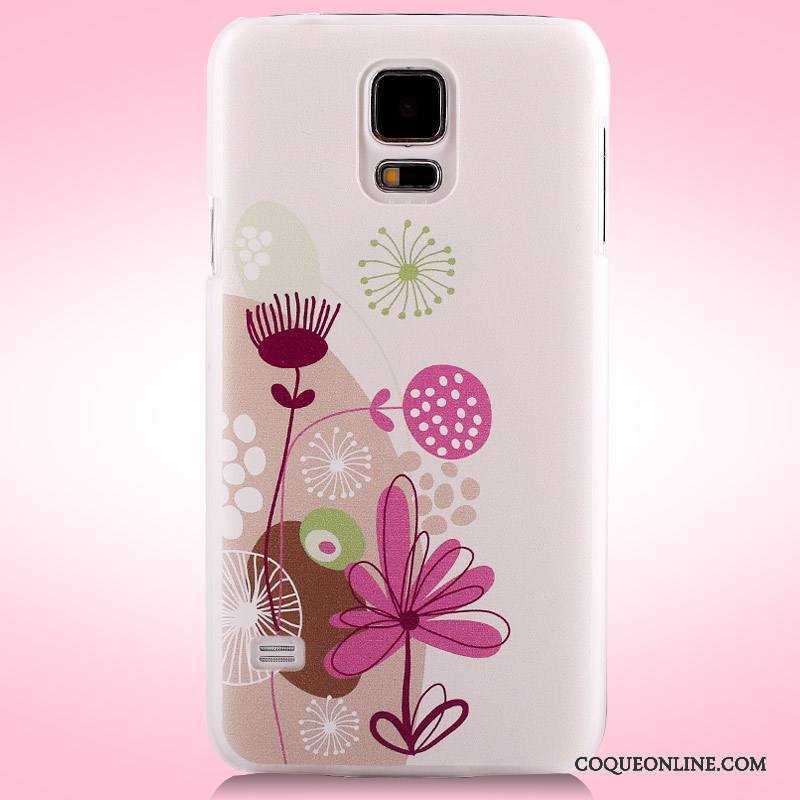 Samsung Galaxy S5 Peinture Coque De Téléphone Difficile Téléphone Portable Étoile Violet Étui