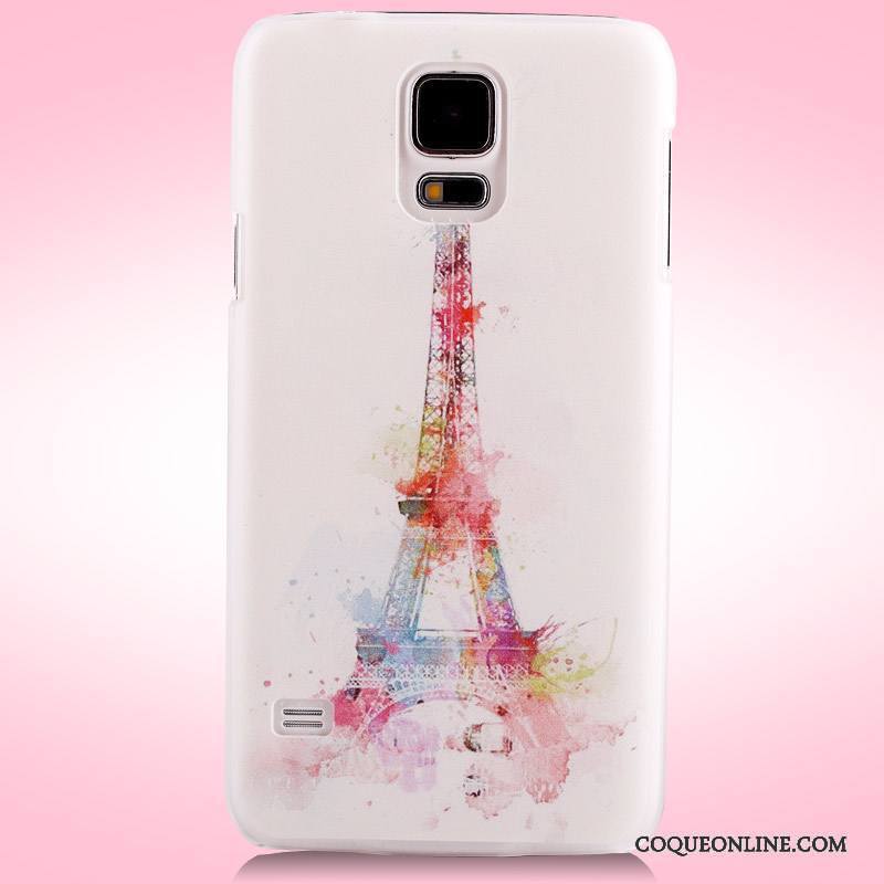 Samsung Galaxy S5 Peinture Coque De Téléphone Difficile Téléphone Portable Étoile Violet Étui