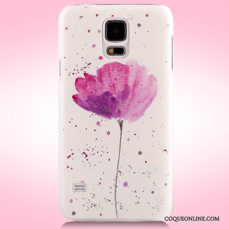 Samsung Galaxy S5 Peinture Coque De Téléphone Difficile Téléphone Portable Étoile Violet Étui