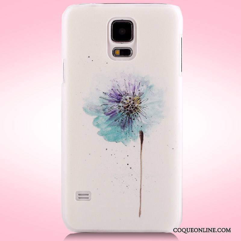 Samsung Galaxy S5 Peinture Coque De Téléphone Difficile Téléphone Portable Étoile Violet Étui