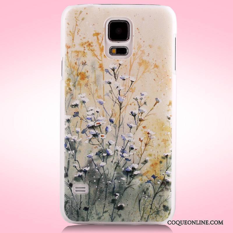 Samsung Galaxy S5 Peinture Coque De Téléphone Difficile Téléphone Portable Étoile Violet Étui