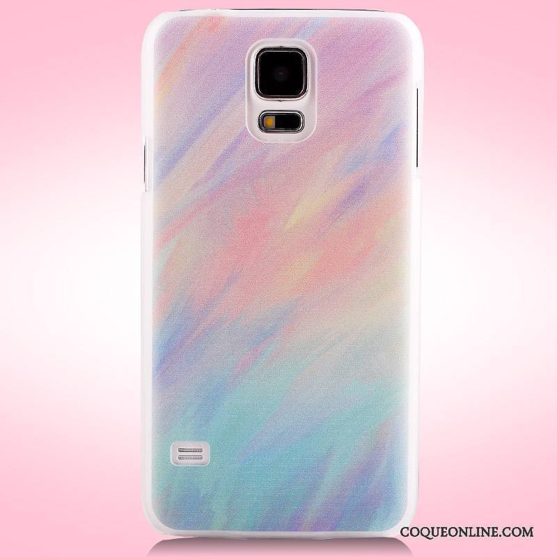 Samsung Galaxy S5 Peinture Coque De Téléphone Difficile Téléphone Portable Étoile Violet Étui