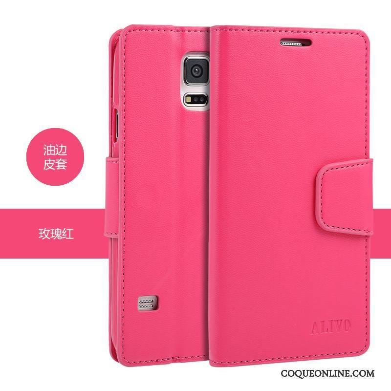 Samsung Galaxy S5 Protection Étoile Étui Fluide Doux Coque De Téléphone Étui En Cuir Clamshell