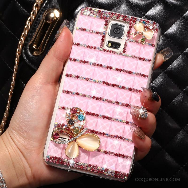 Samsung Galaxy S5 Rose Étui Tendance Coque De Téléphone Difficile Étoile Protection