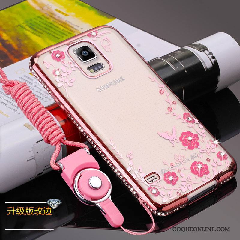 Samsung Galaxy S5 Étoile Coque De Téléphone Protection Étui Rouge Incassable Fluide Doux