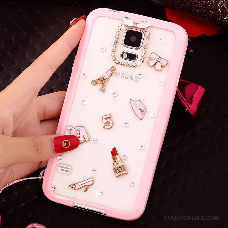 Samsung Galaxy S5 Étui Coque De Téléphone Incassable Cou Suspendu Fluide Doux Étoile Protection