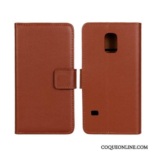 Samsung Galaxy S5 Étui Orange Coque Étoile Étui En Cuir De Téléphone Protection