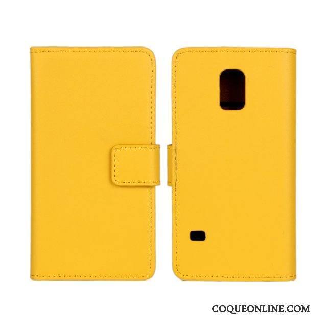 Samsung Galaxy S5 Étui Orange Coque Étoile Étui En Cuir De Téléphone Protection