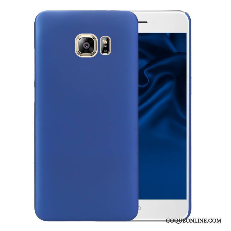 Samsung Galaxy S6 Coque Couleur Difficile Bleu Délavé En Daim Étoile Téléphone Portable Étui