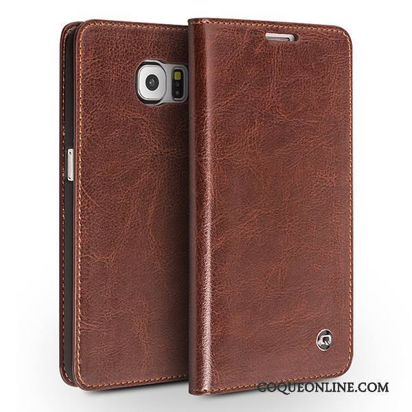 Samsung Galaxy S6 Coque De Téléphone Étoile Téléphone Portable Rouge Housse Étui Étui En Cuir
