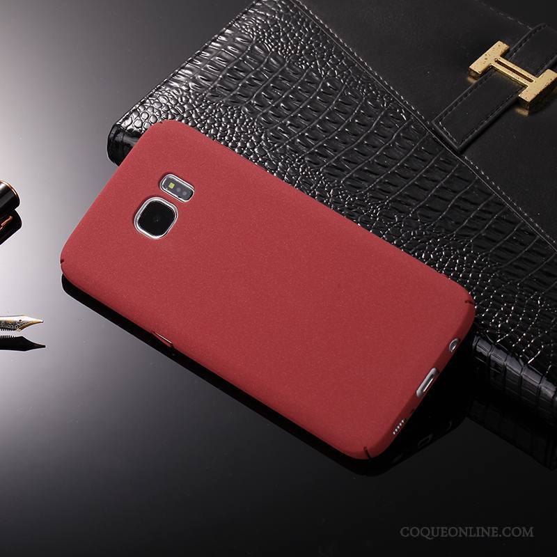 Samsung Galaxy S6 Coque Délavé En Daim Difficile Étui Incassable Protection De Téléphone