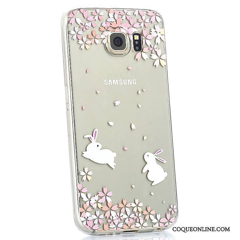 Samsung Galaxy S6 Coque Transparent Étoile Fluide Doux Dessin Animé Protection Charmant Personnalité