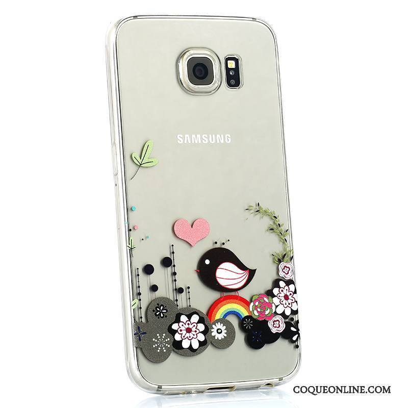 Samsung Galaxy S6 Coque Transparent Étoile Fluide Doux Dessin Animé Protection Charmant Personnalité