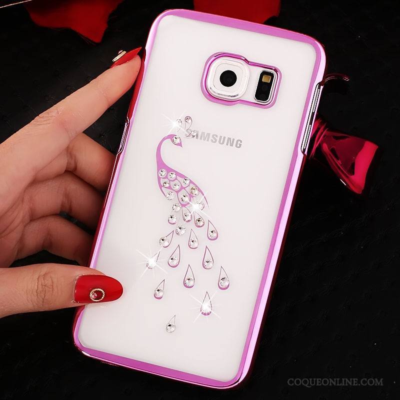 Samsung Galaxy S6 Coque Étui Incassable Strass Étoile Protection Téléphone Portable Placage