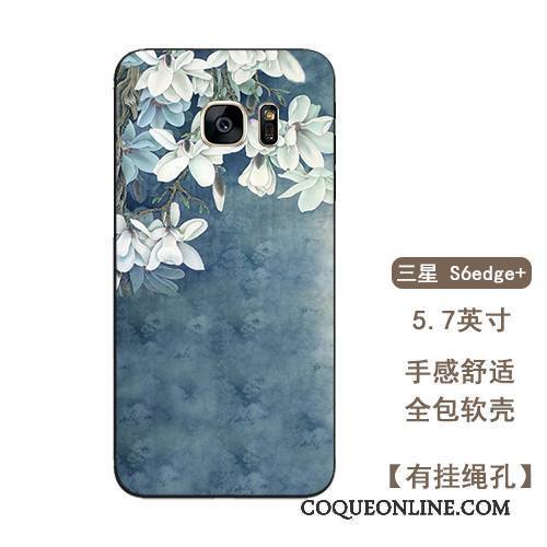 Samsung Galaxy S6 Edge + Coque De Téléphone Silicone Vintage Ornements Suspendus Incassable Art Tout Compris