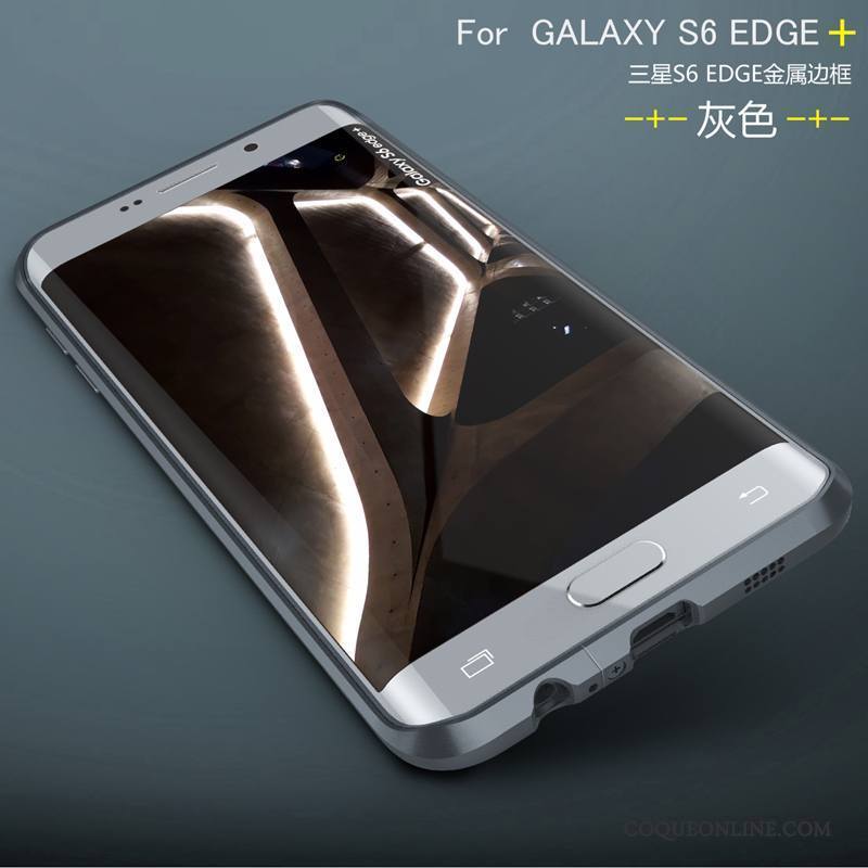 Samsung Galaxy S6 Edge + Coque De Téléphone Étoile Vert Border Protection Étui