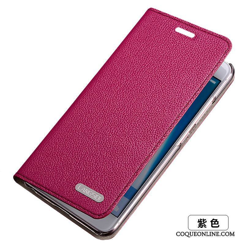 Samsung Galaxy S6 Edge Coque De Téléphone Étui En Cuir Rose Étoile Téléphone Portable Cuir Véritable Légère