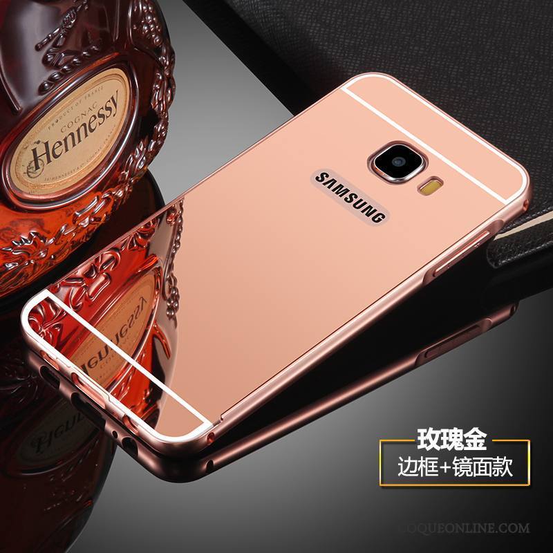 Samsung Galaxy S6 Edge Coque Miroir Incassable Protection Difficile Argent Métal Étoile