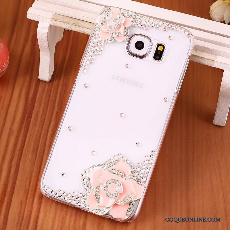 Samsung Galaxy S6 Edge + Protection Coque De Téléphone Étoile Cristal Étui Or