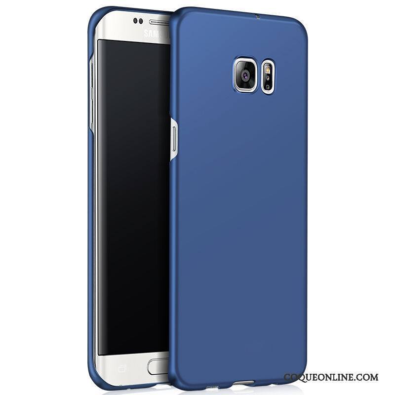 Samsung Galaxy S6 Edge Rouge Coque De Téléphone Protection Difficile Incassable Simple Délavé En Daim