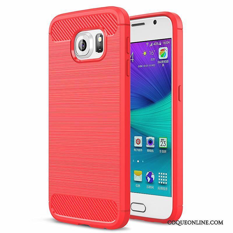 Samsung Galaxy S6 Edge Silicone Tout Compris Téléphone Portable Protection Étoile Fluide Doux Coque