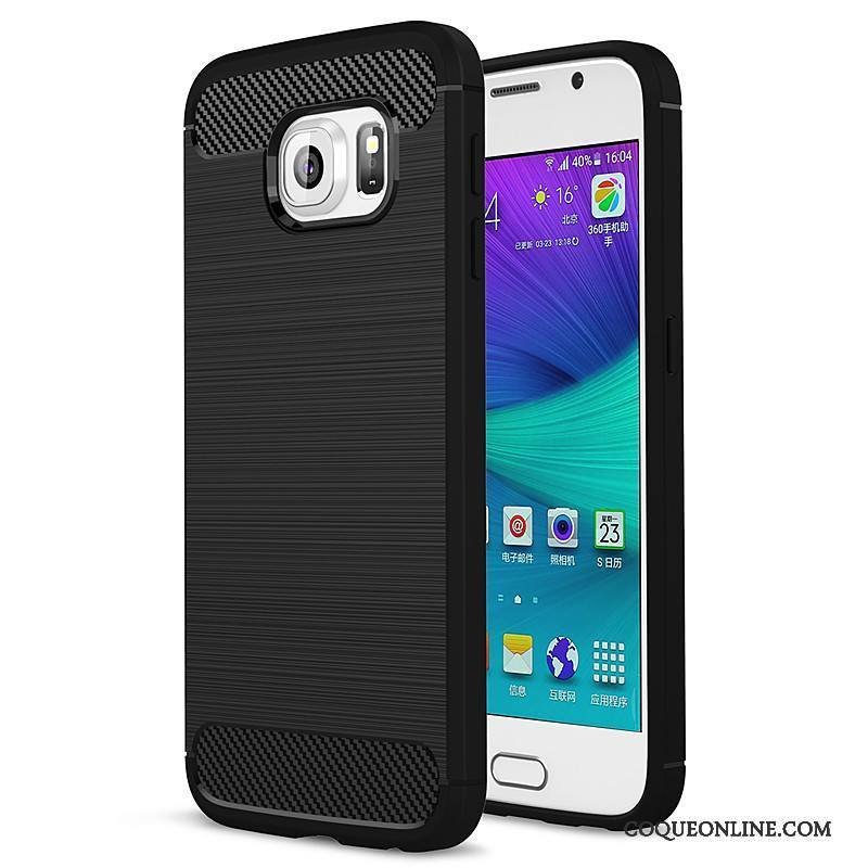 Samsung Galaxy S6 Edge Silicone Tout Compris Téléphone Portable Protection Étoile Fluide Doux Coque