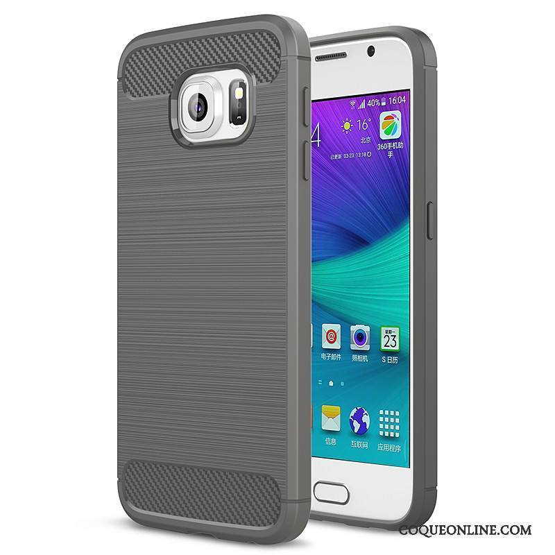 Samsung Galaxy S6 Edge Silicone Tout Compris Téléphone Portable Protection Étoile Fluide Doux Coque