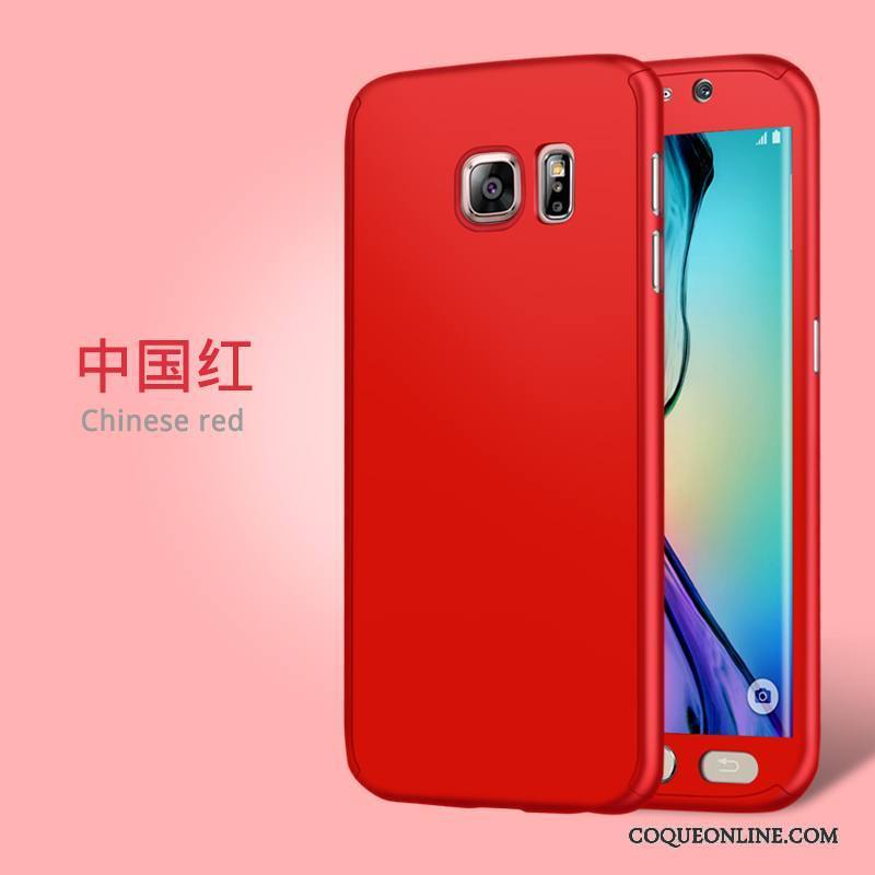Samsung Galaxy S6 Edge Étui Coque De Téléphone Légère Rouge Personnalité Protection Étoile