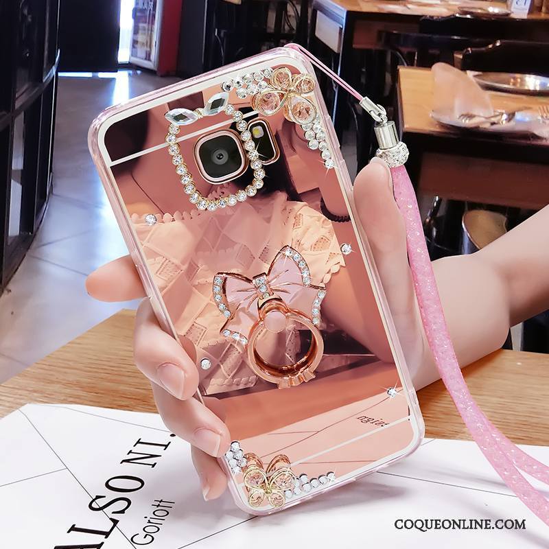 Samsung Galaxy S6 Edge + Étui Fluide Doux Miroir Argent Étoile Personnalité Coque De Téléphone