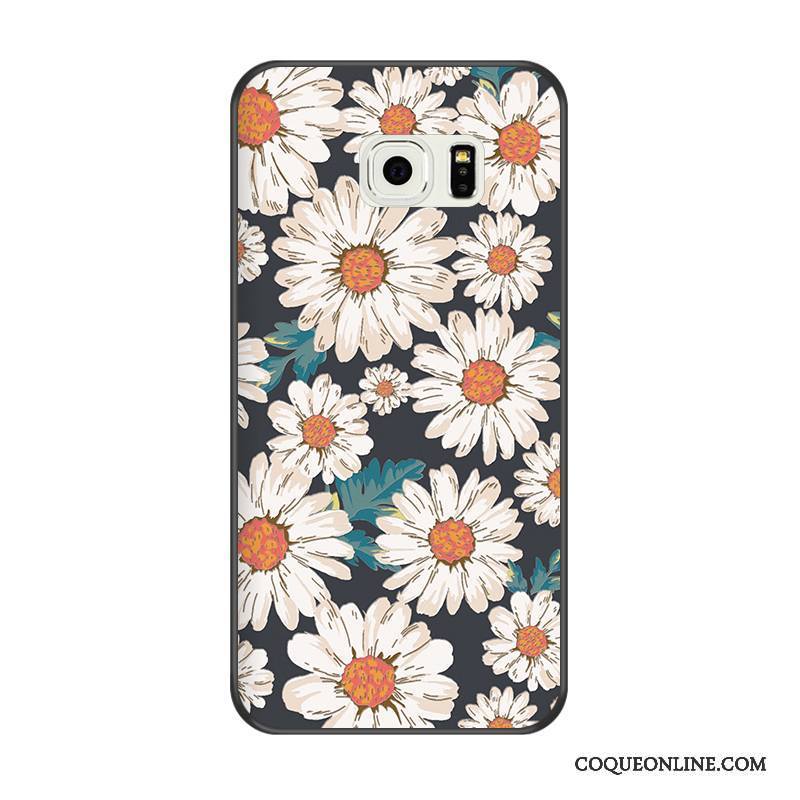 Samsung Galaxy S6 Edge Étui Silicone Bleu Coque De Téléphone Gaufrage Dessin Animé Tout Compris