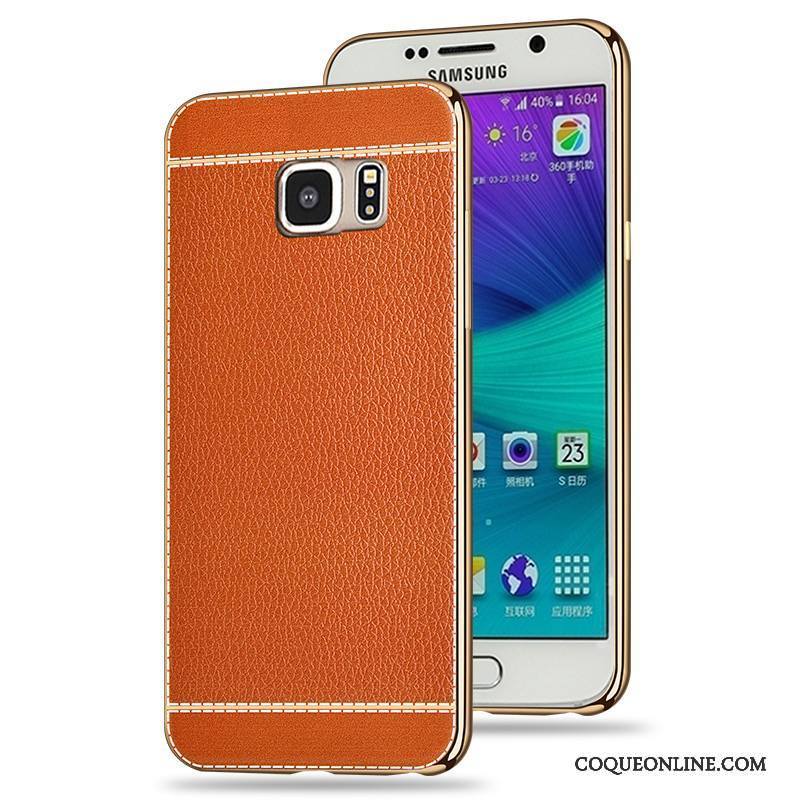 Samsung Galaxy S6 Fluide Doux Coque De Téléphone Silicone Étui Modèle Fleurie Incassable Noir