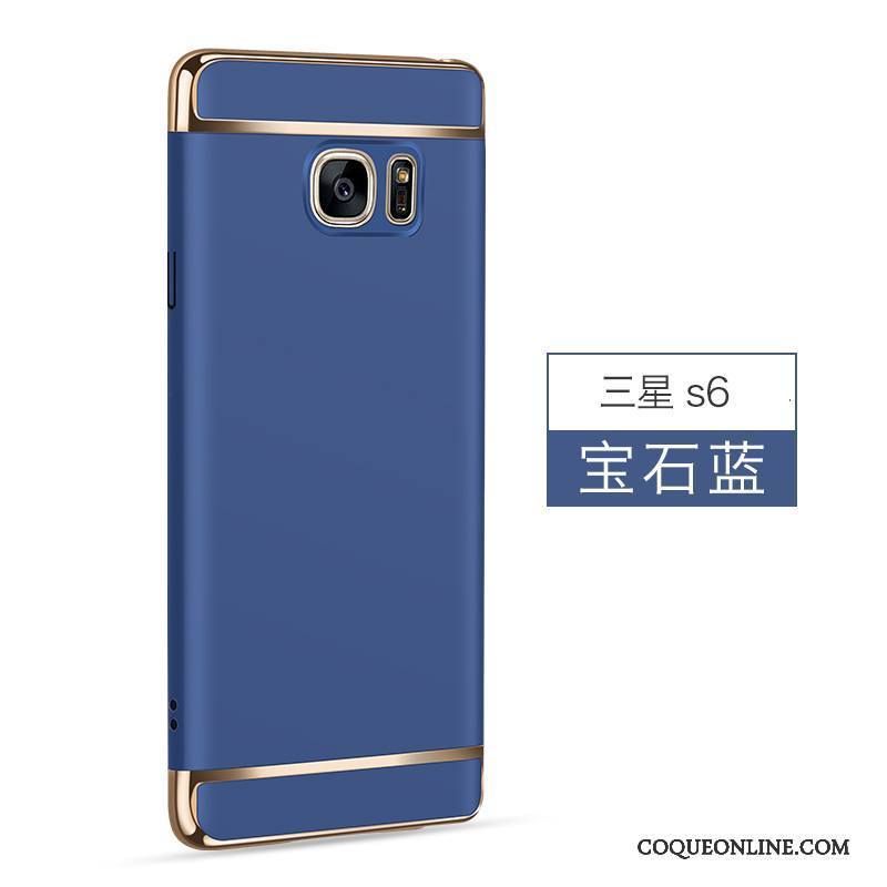 Samsung Galaxy S6 Incassable Coque De Téléphone Personnalité Difficile Étoile Délavé En Daim Étui