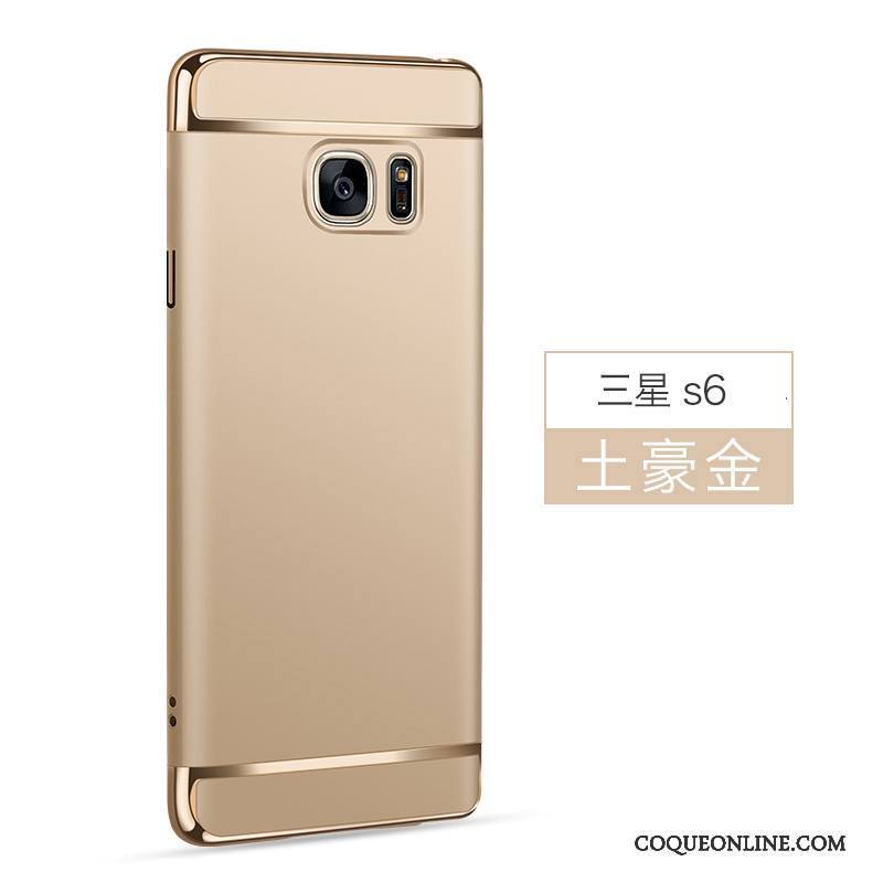 Samsung Galaxy S6 Incassable Coque De Téléphone Personnalité Difficile Étoile Délavé En Daim Étui