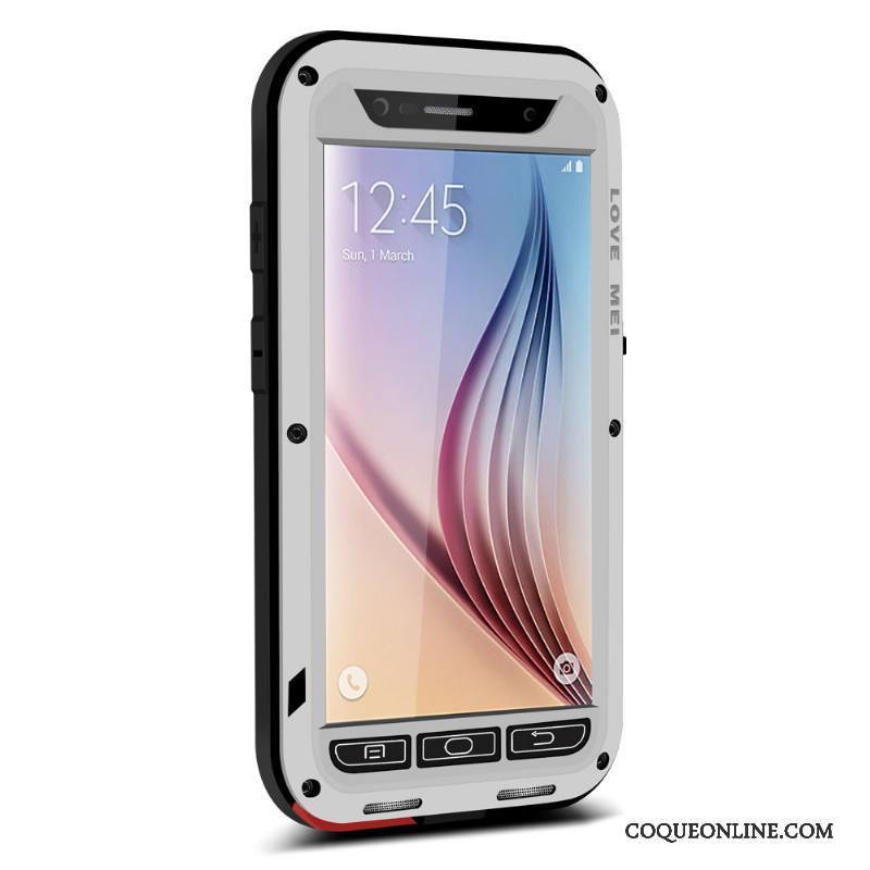 Samsung Galaxy S6 Protection Silicone Incassable Rouge Coque De Téléphone Étoile Tout Compris