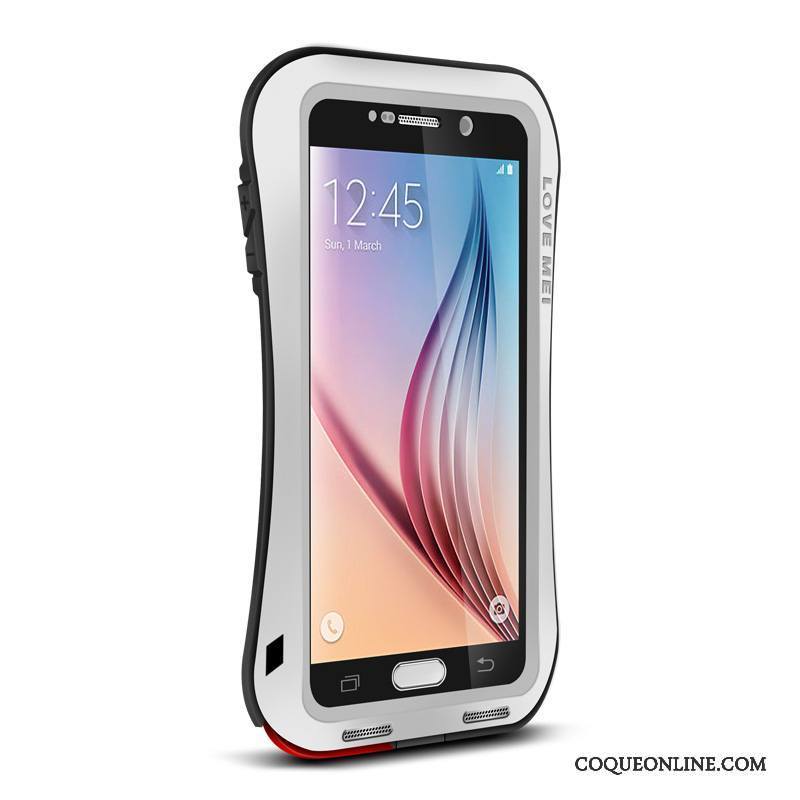 Samsung Galaxy S6 Protection Silicone Incassable Rouge Coque De Téléphone Étoile Tout Compris